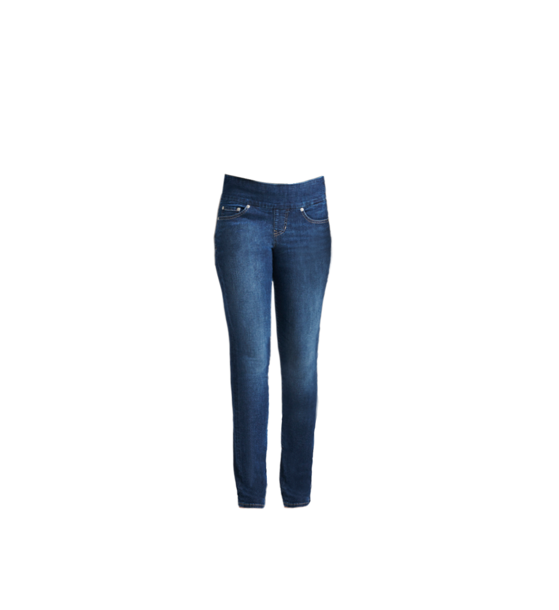 Peri Mid Rise Straight Leg Pull-On Jeans Anchor Blue