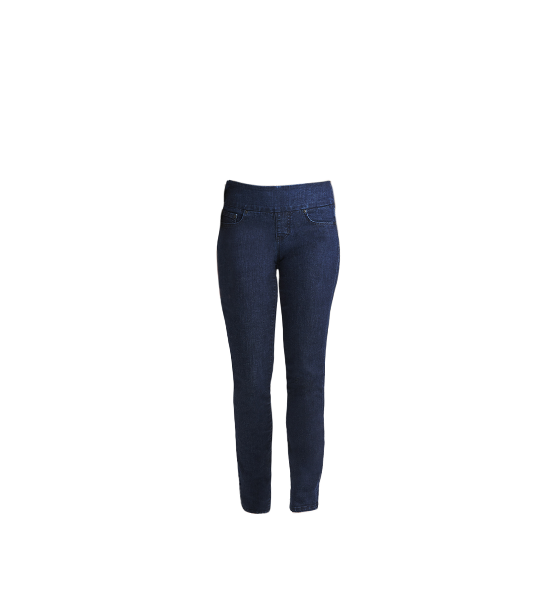 Peri Mid Rise Straight Leg Pull-On Jeans Ink
