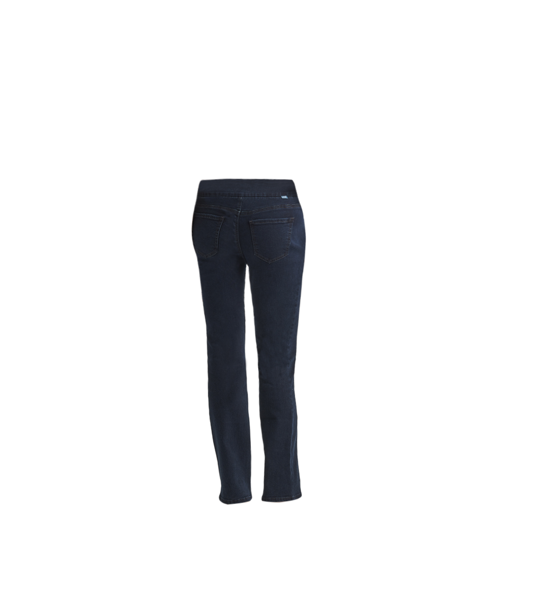 Peri Mid Rise Straight Leg Pull-On Jeans After Midnight