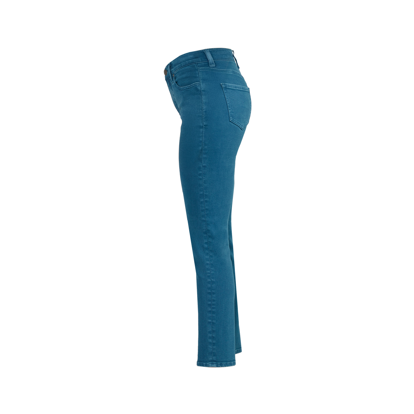 Cassie Mid Rise Slim Straight Leg Pants Moroccan Blue