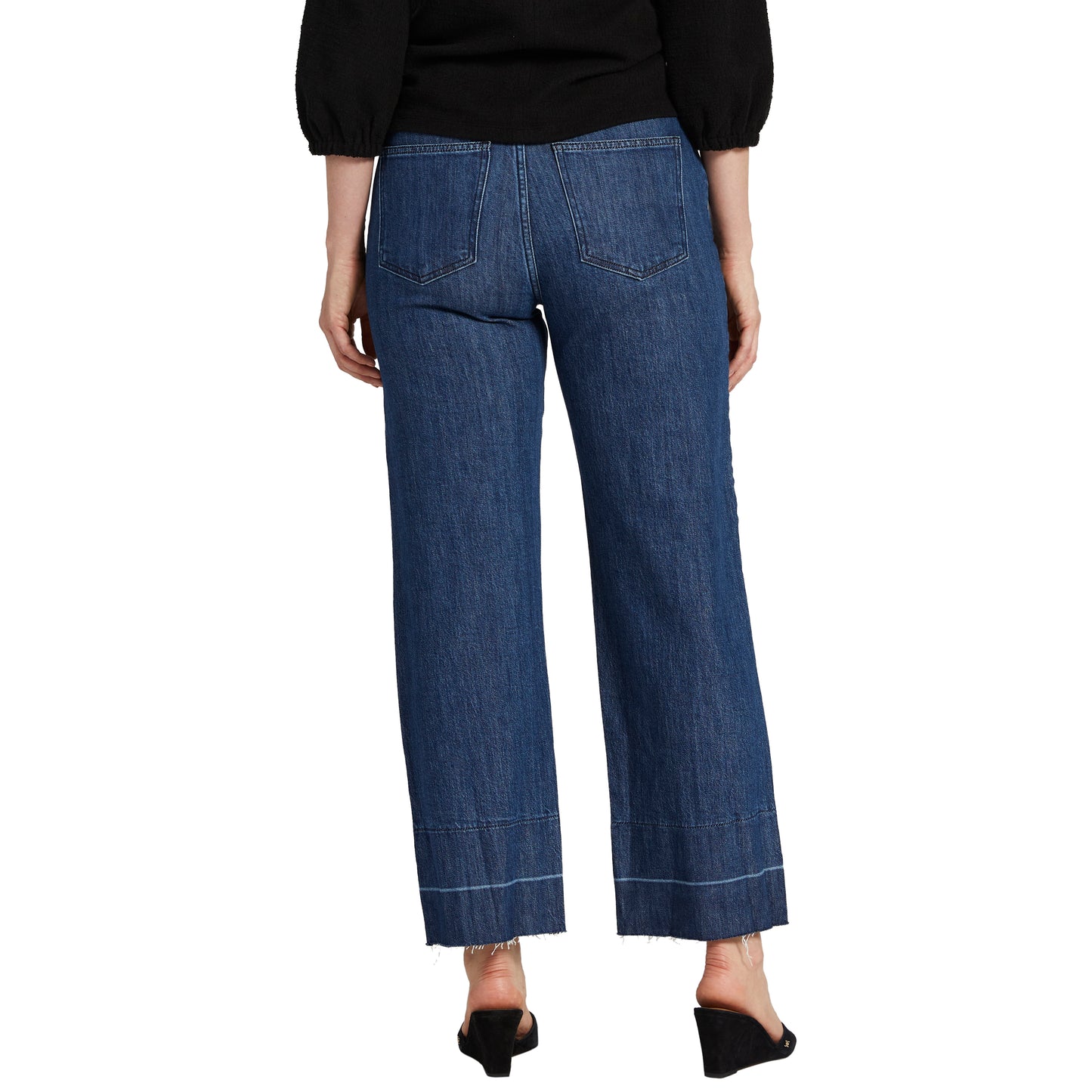 Relaxed fit cropped jeans