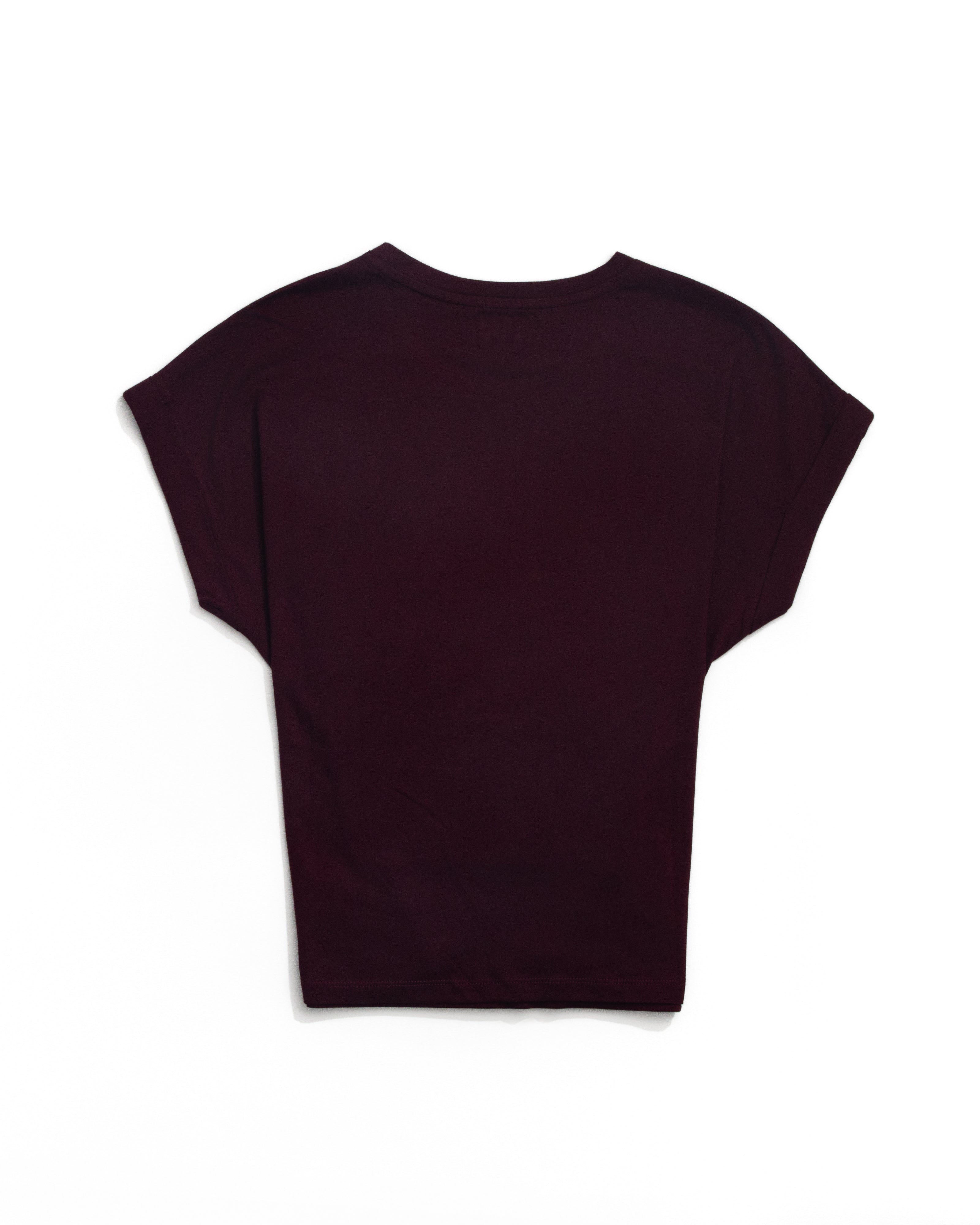 Drapey Luxe Tee Windsor Wine