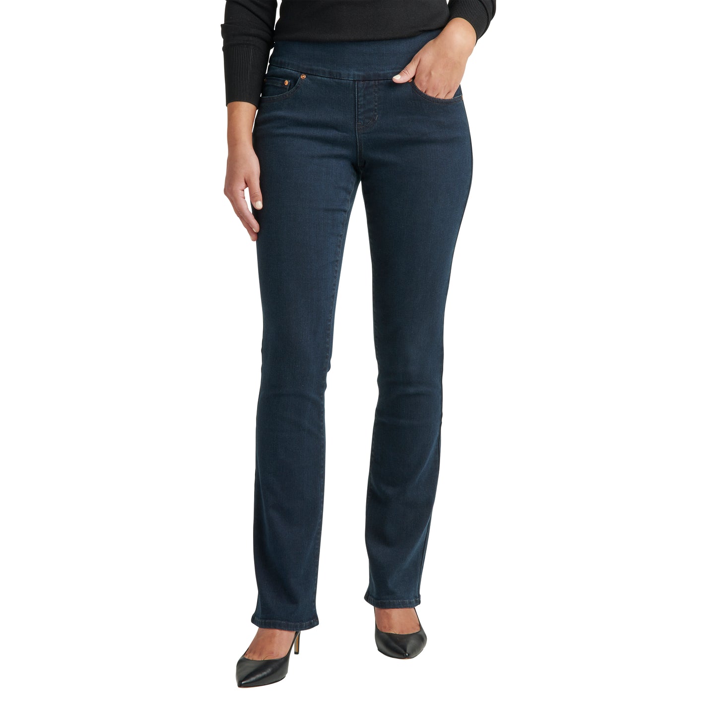 Paley Mid Rise Bootcut Pull-On Jeans