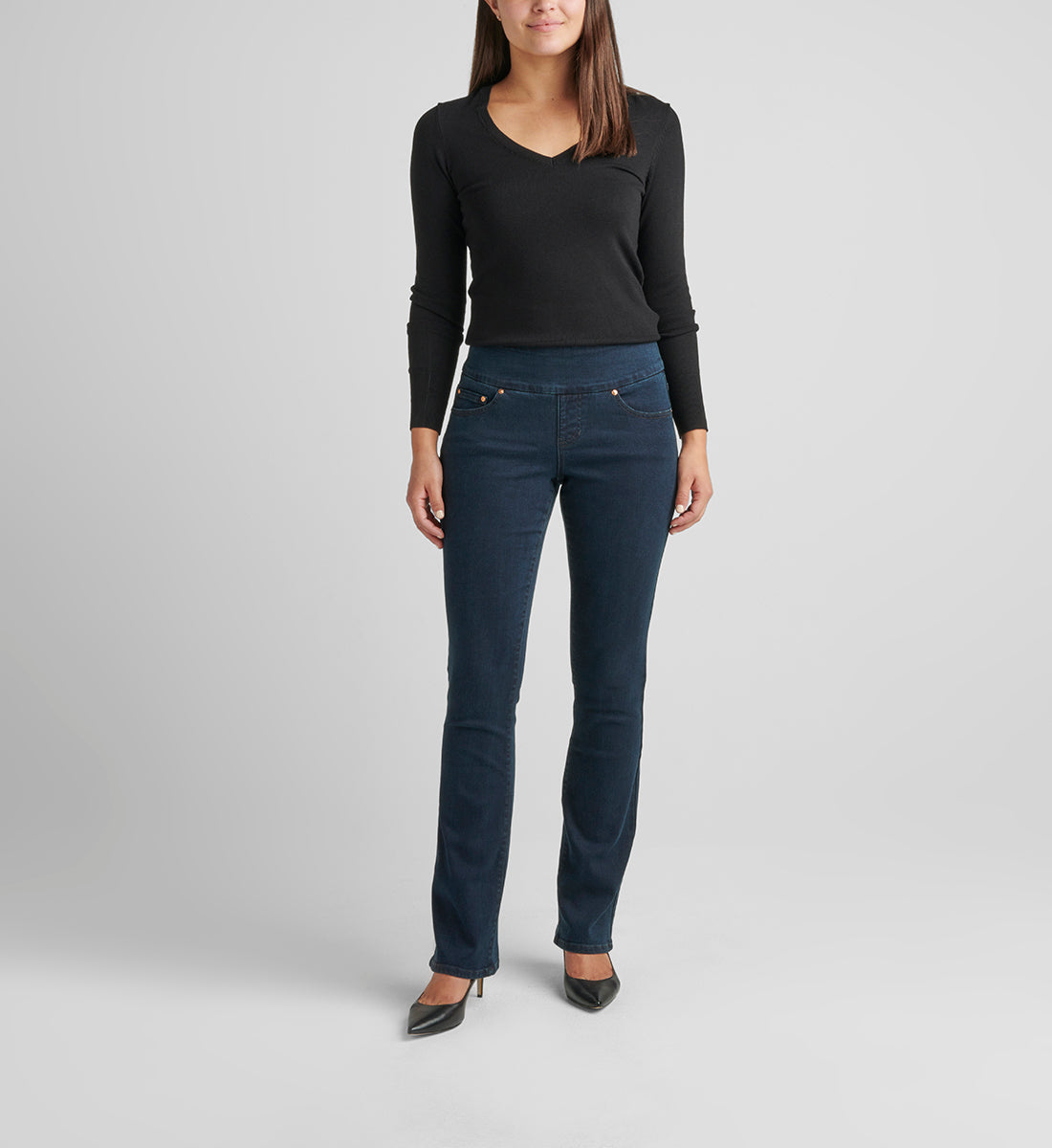 Paley Mid Rise Bootcut Pull-On Jeans