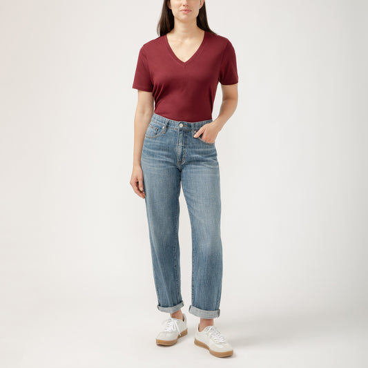 Lucie Mid Rise Boyfriend Jeans