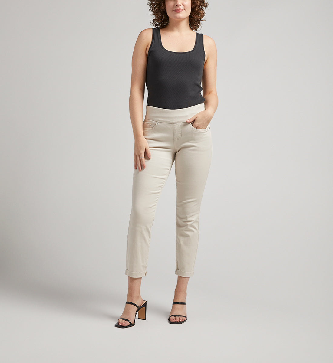 Amelia Mid Rise Slim Ankle Pants