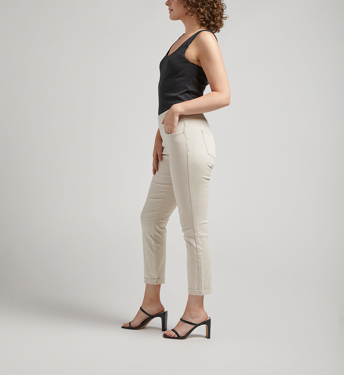 Amelia Mid Rise Slim Ankle Pants