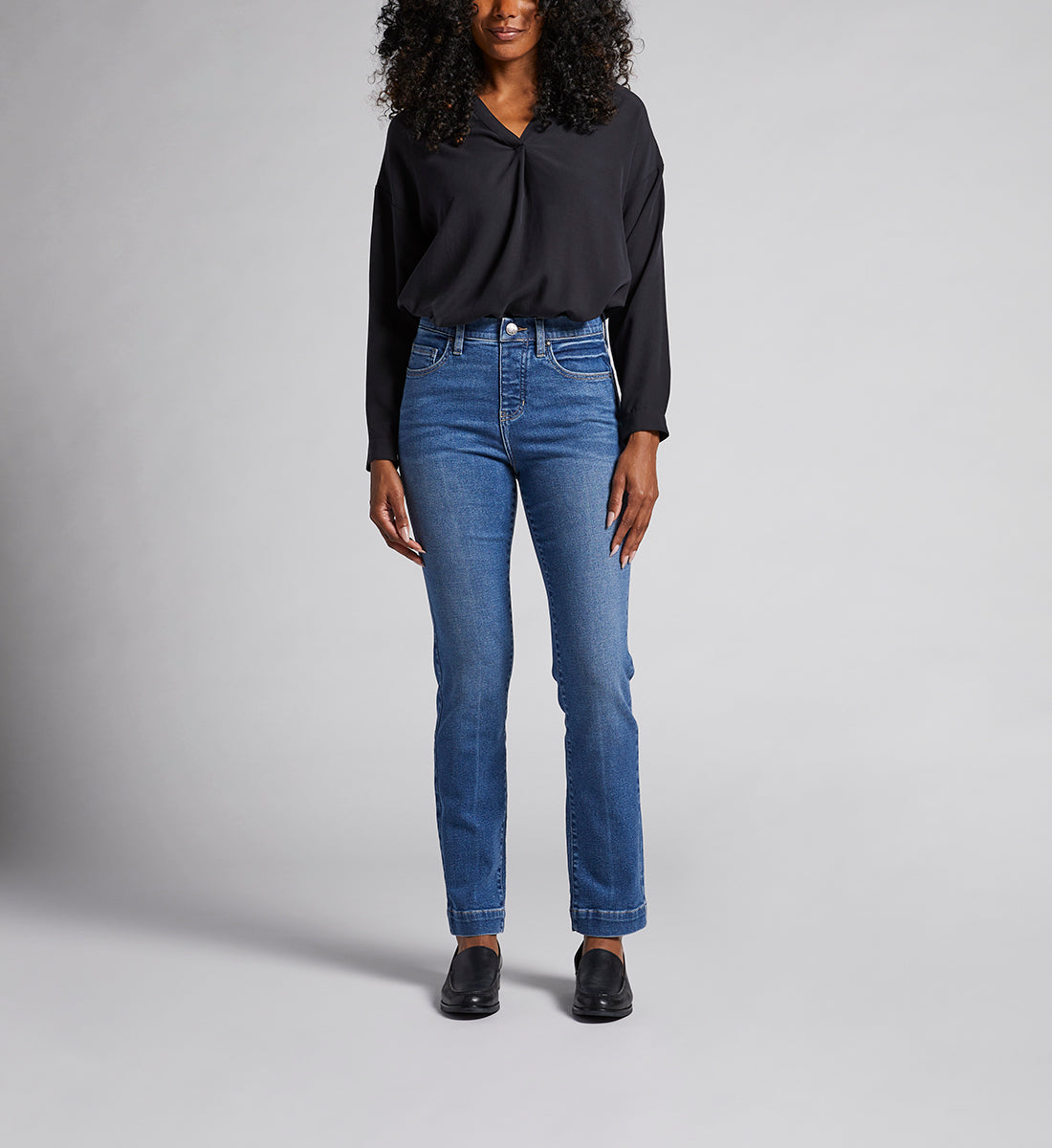 juannaです。 Valentina High Rise Straight Leg Pull-On Jeans | JAG Jeans