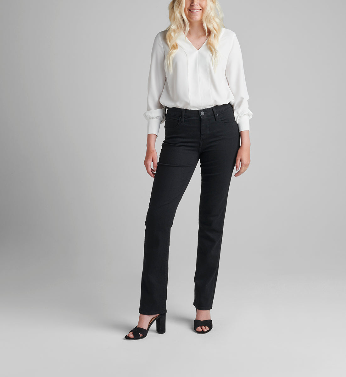 Ruby Mid Rise Straight Leg Jeans