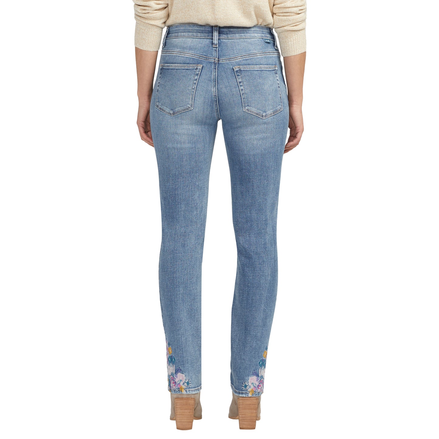 Ruby Mid Rise Straight Leg Jeans