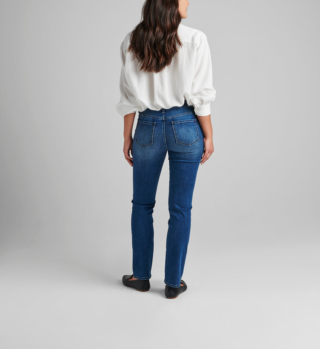 Ruby Mid Rise Straight Leg Jeans Thorne Blue