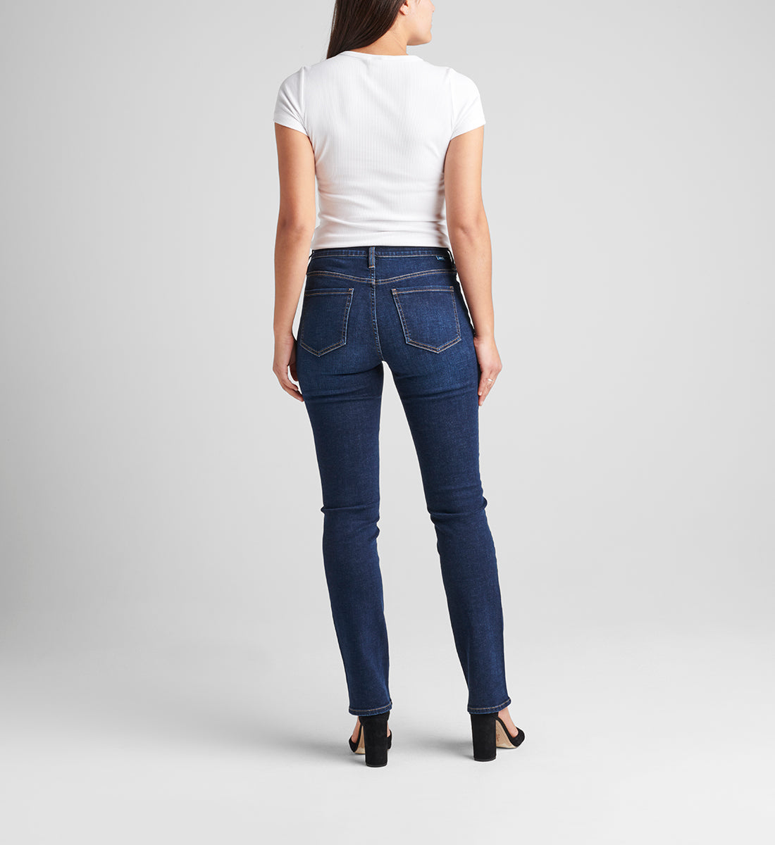 Ruby Mid Rise Straight Leg Jeans