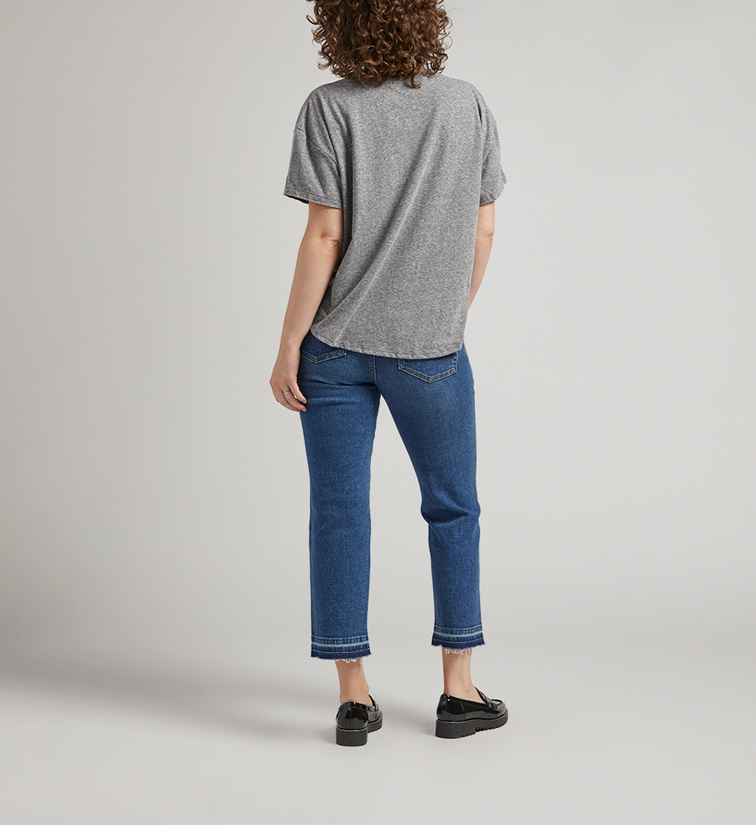 Valentina High Rise Straight Crop Jeans