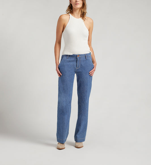 High Rise Wide Leg Trouser