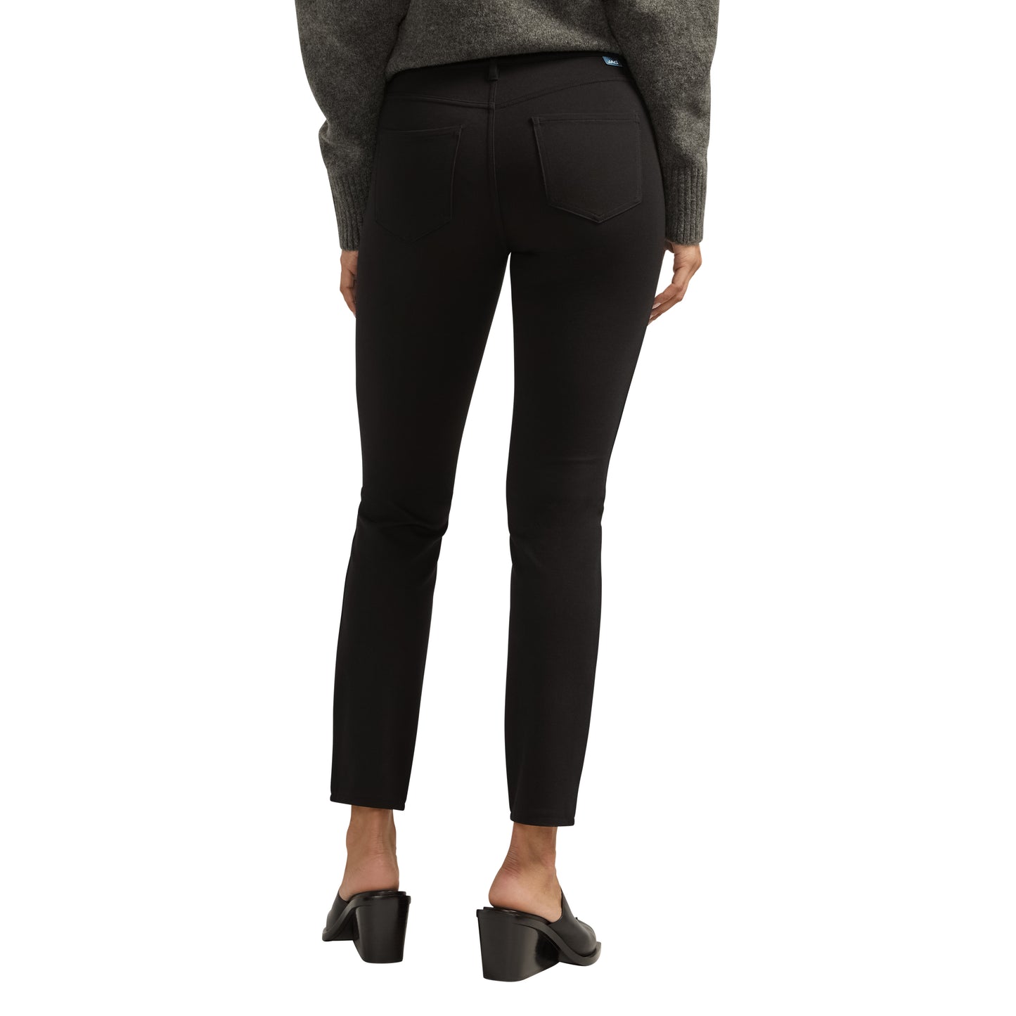 Cassie Mid Rise Slim Straight Leg Ponte Pants