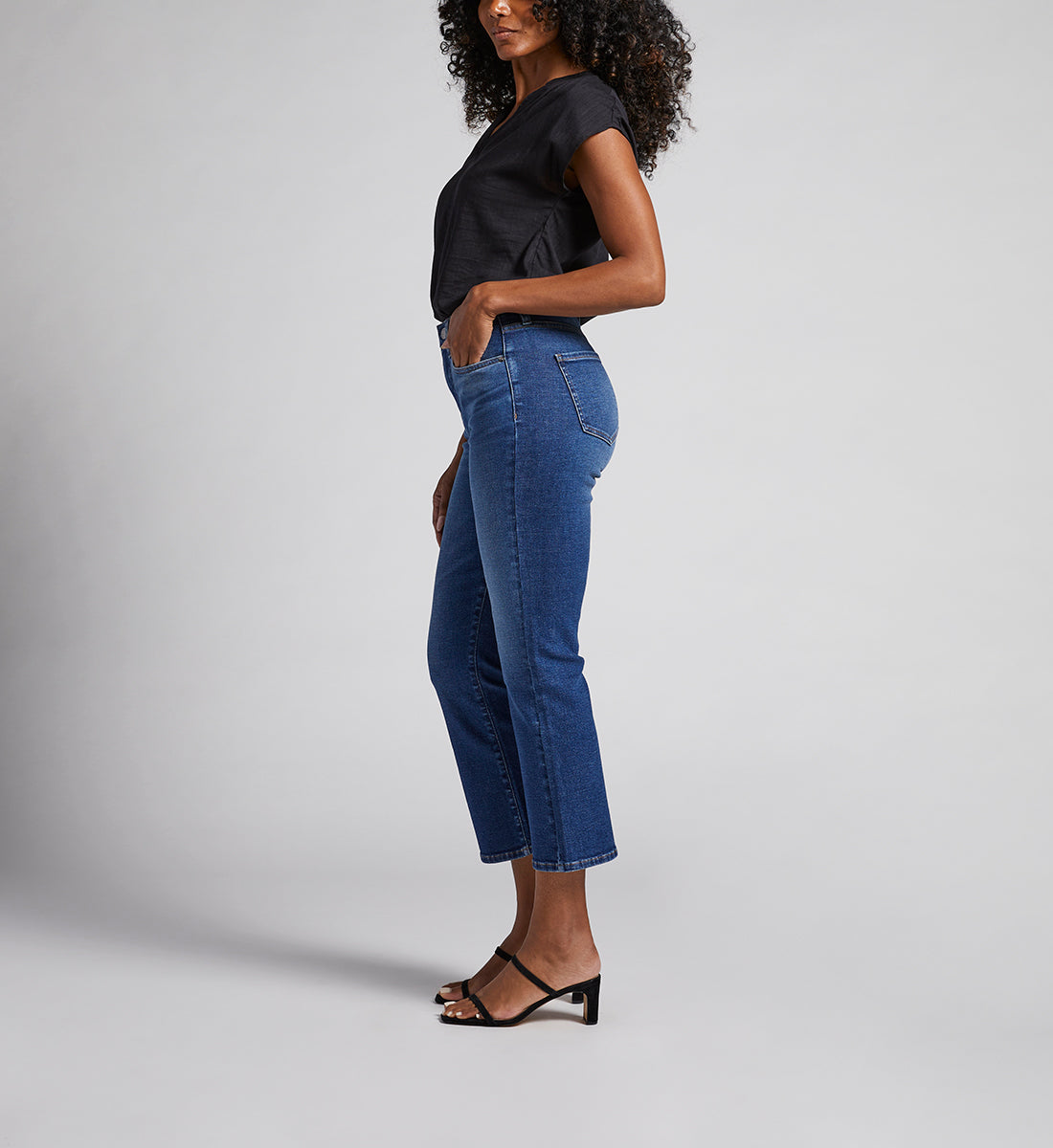 Phoebe High Rise Cropped Bootcut Jeans
