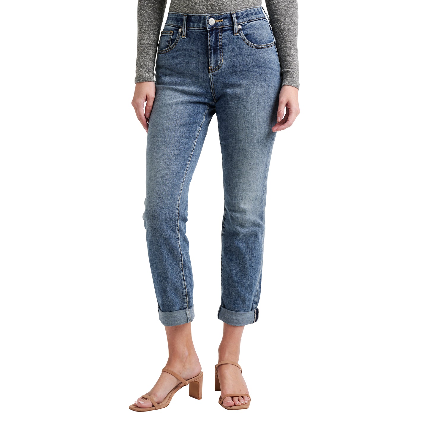 Carter Mid Rise Girlfriend Jeans