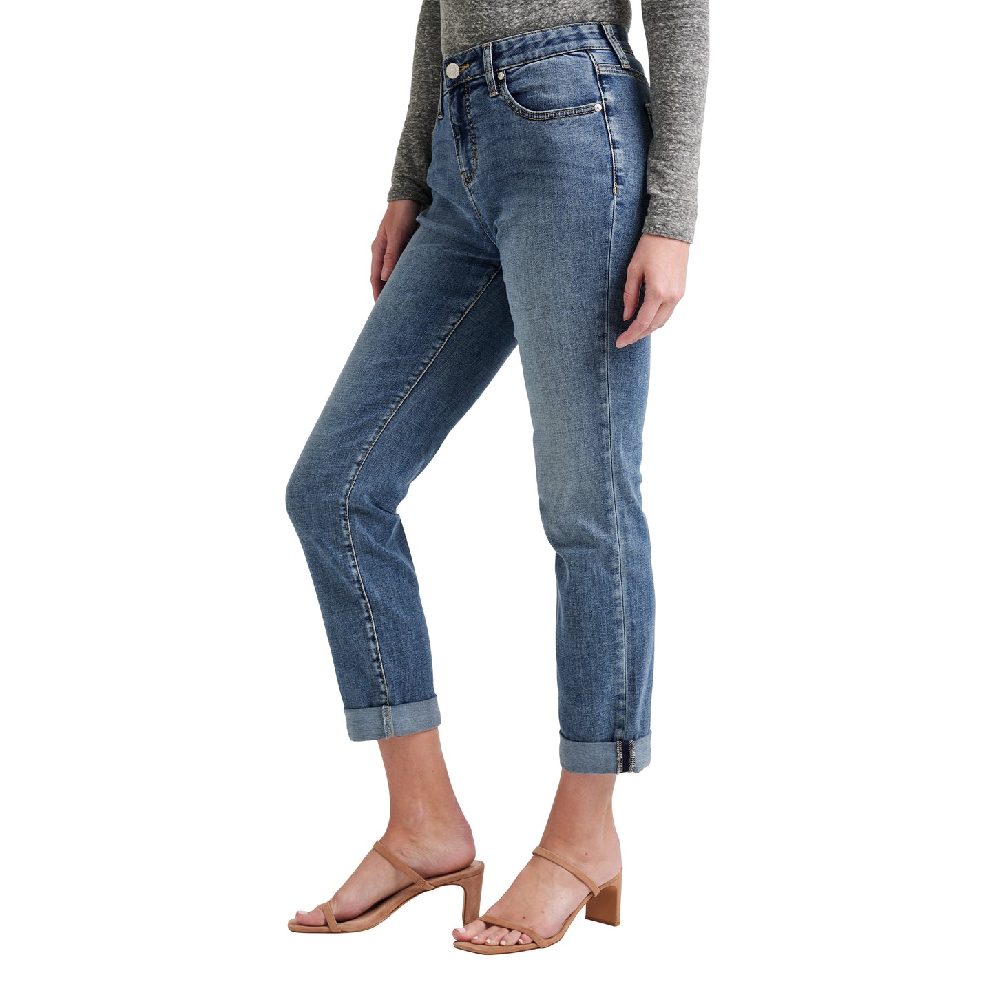 Carter Mid Rise Girlfriend Jeans
