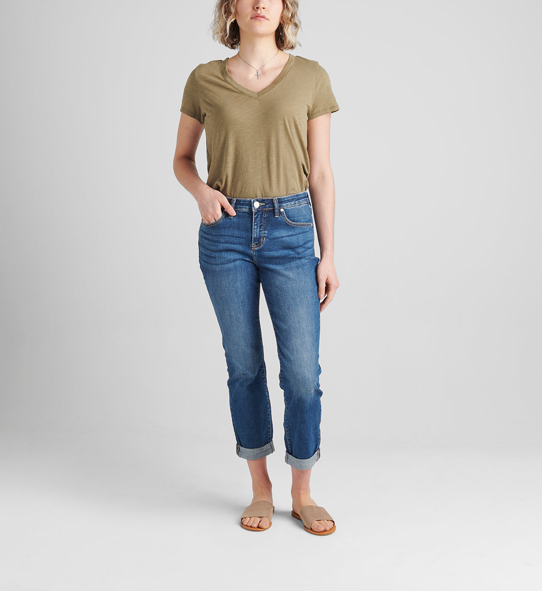 Carter Mid Rise Girlfriend Jeans