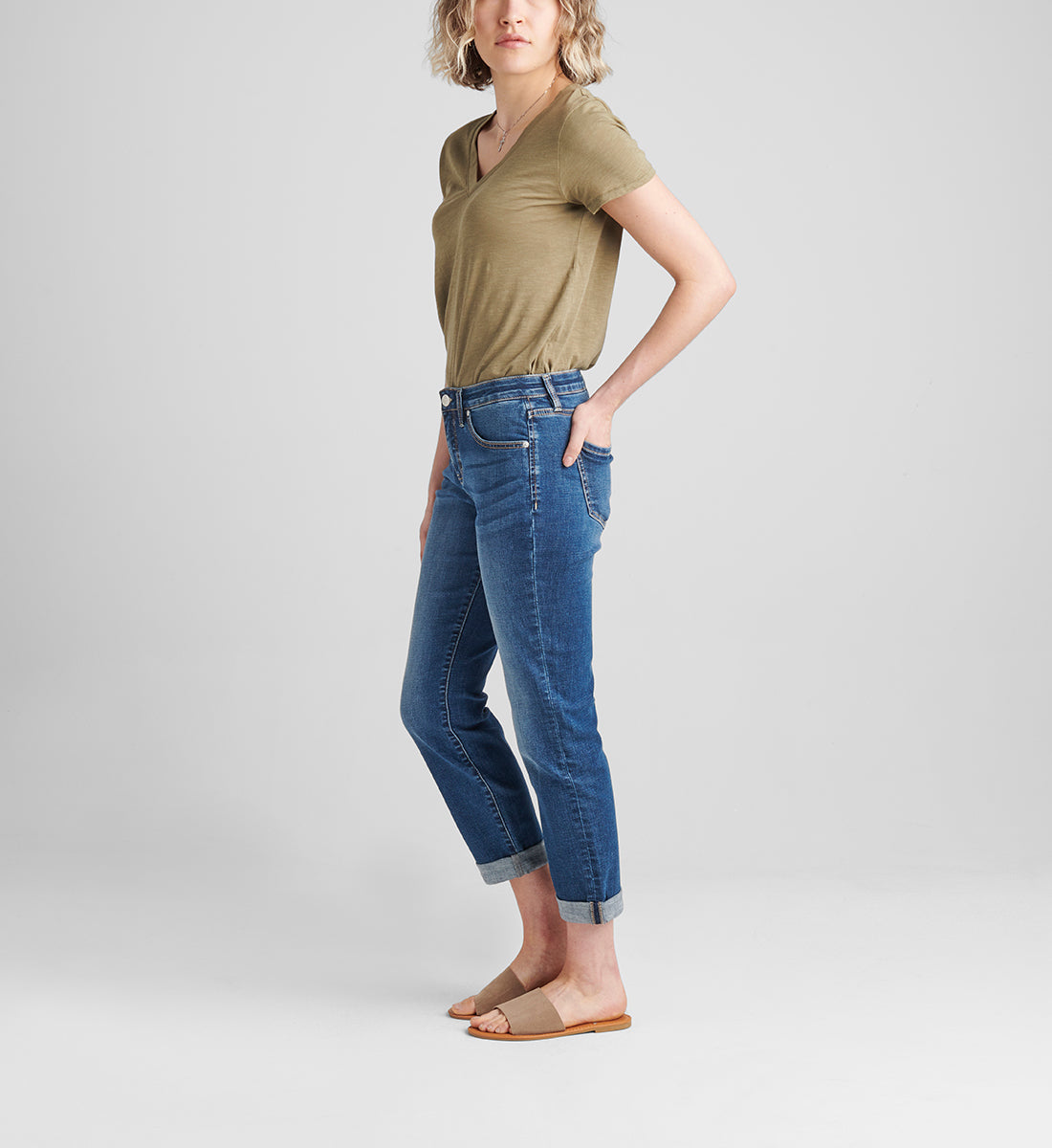 Carter Mid Rise Girlfriend Jeans