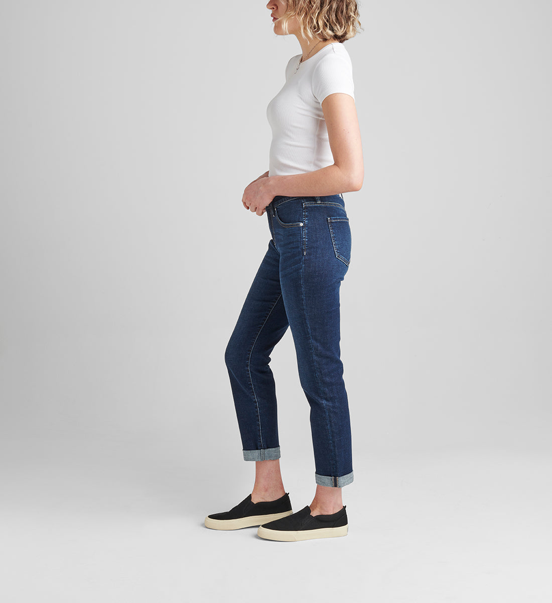 Carter Mid Rise Girlfriend Jeans