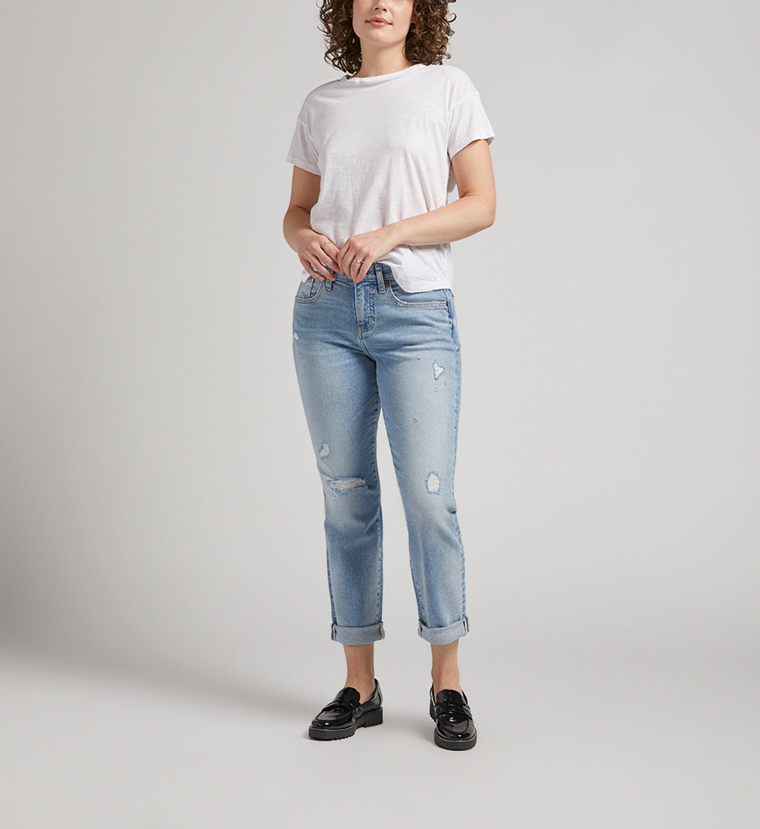 Carter Mid Rise Girlfriend Jeans