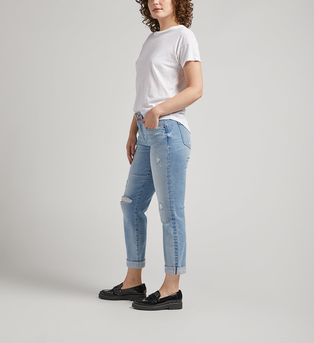 Carter Mid Rise Girlfriend Jeans
