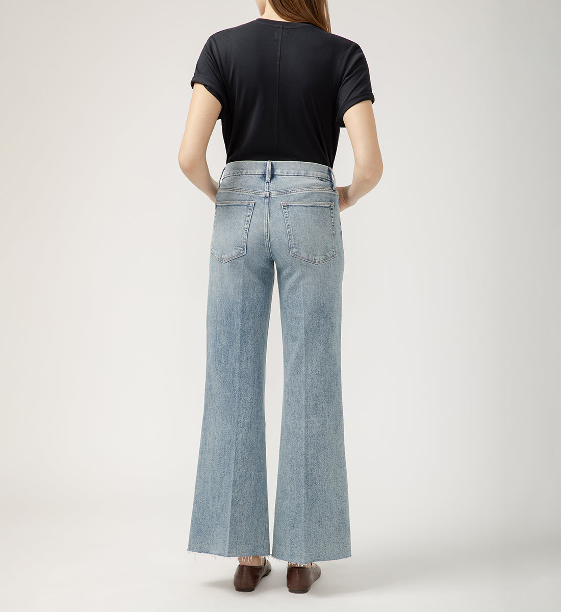 70s High Rise Wide Leg Jeans Seine Blue