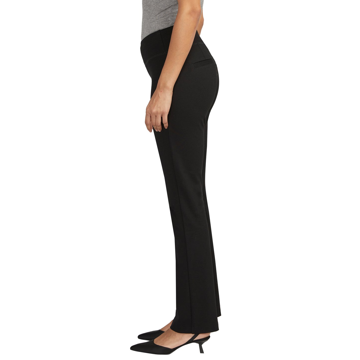 Pull-On Mid Rise Bootcut Ponte Pants