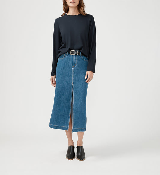 Bailey Midi Denim Skirt