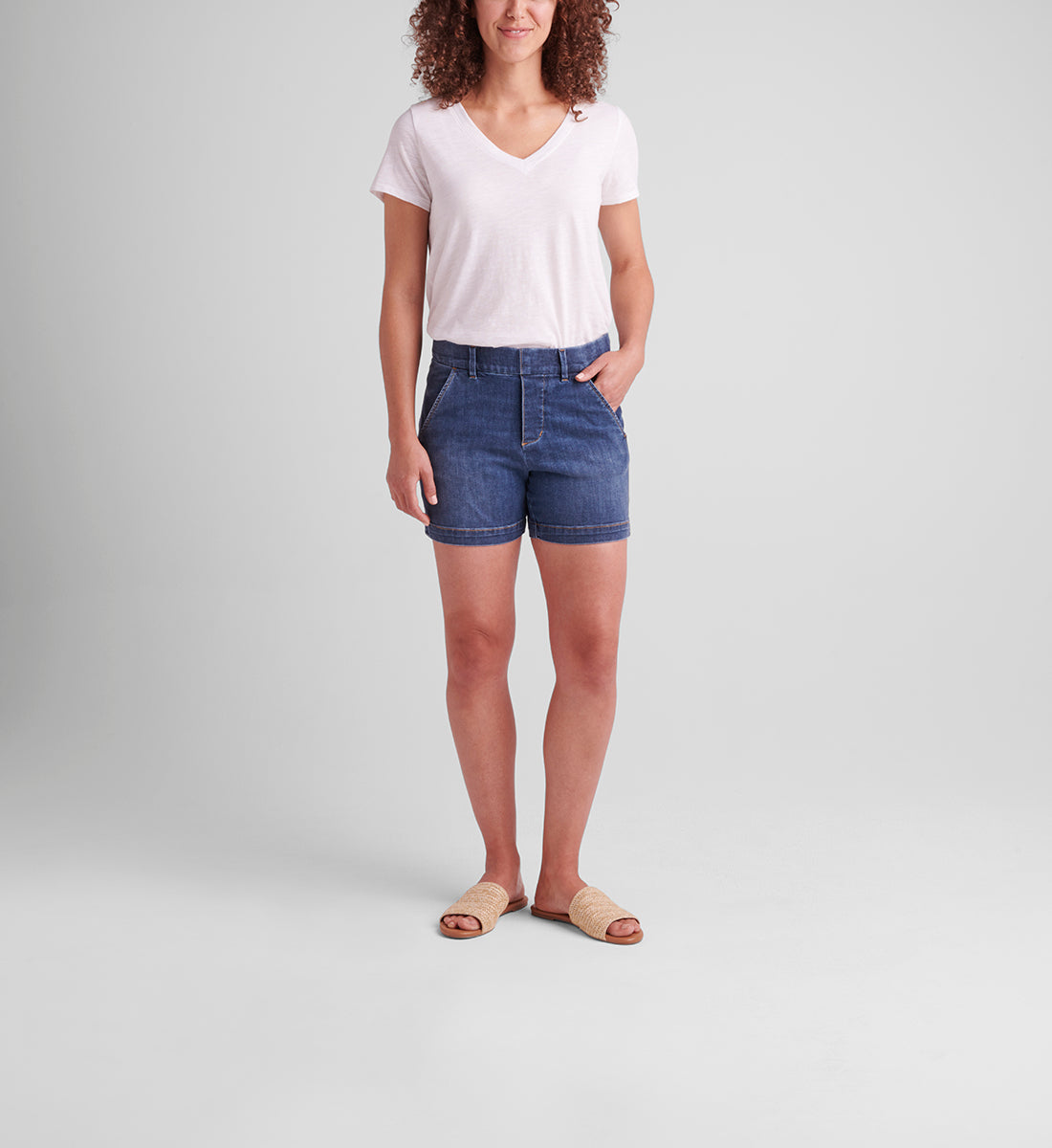 High-rise slim fit jeans