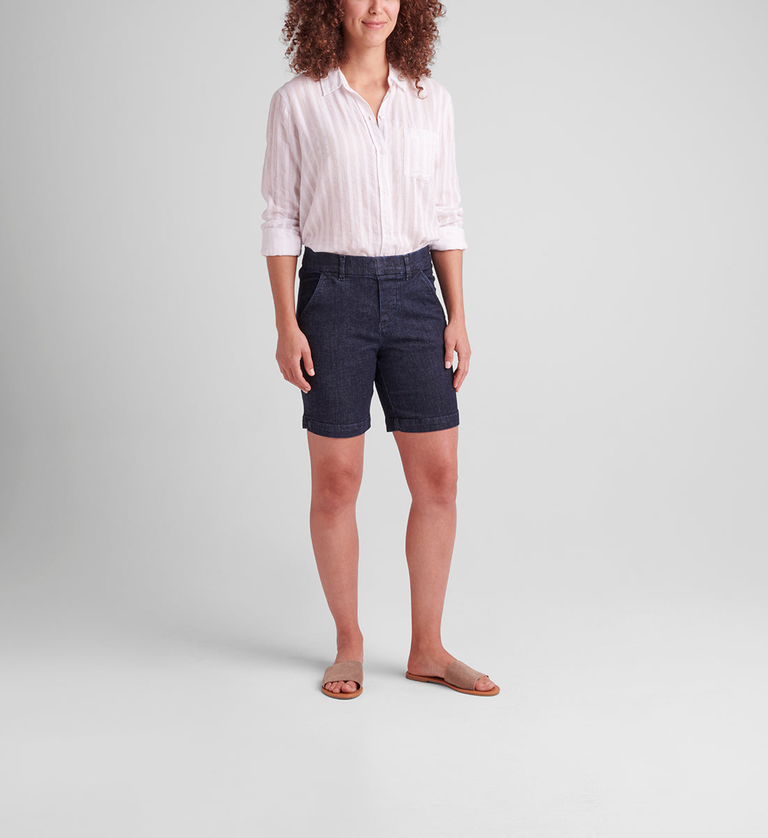 Stylish woman wearing jeans