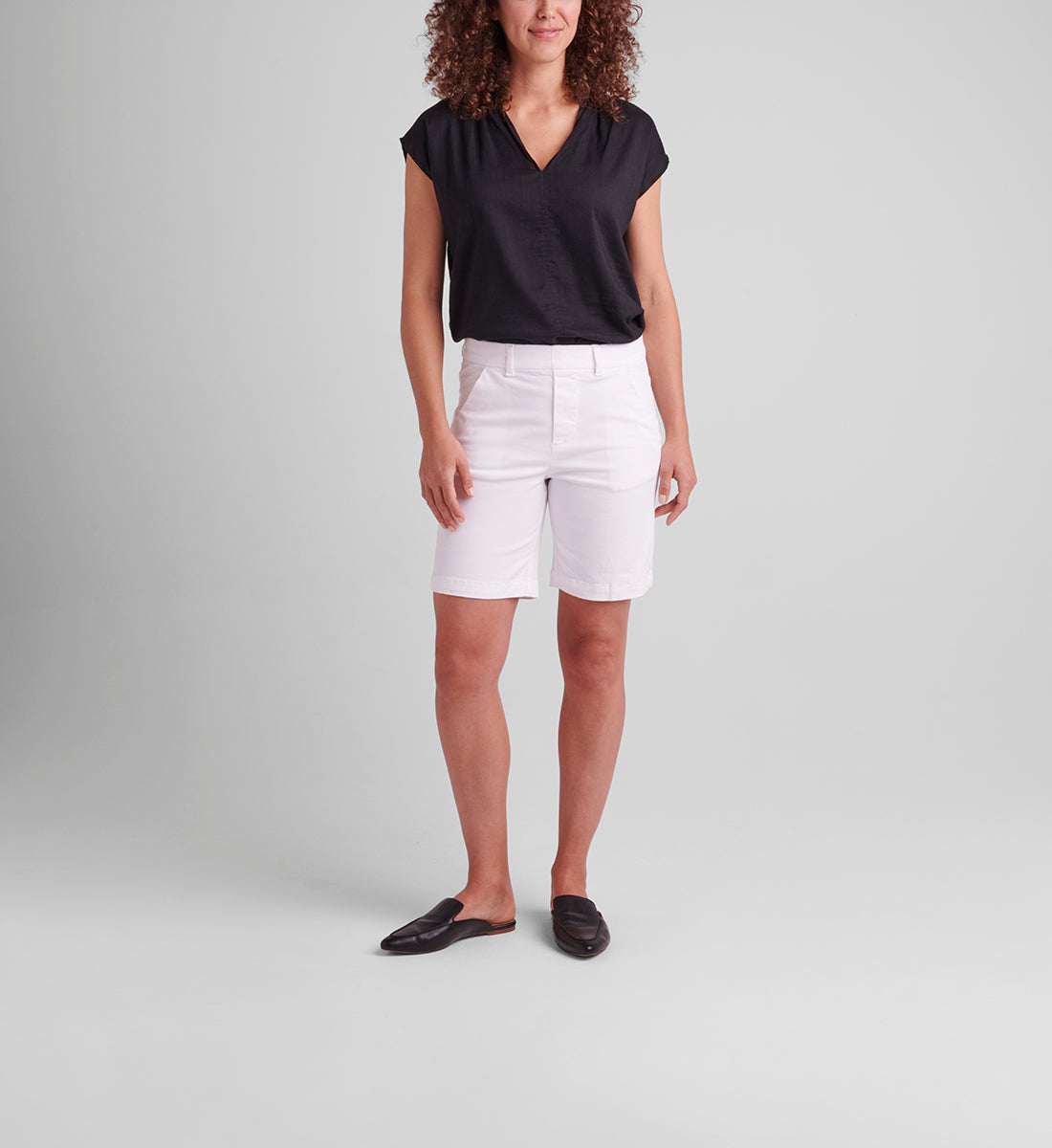 Maddie pull-on twill shorts