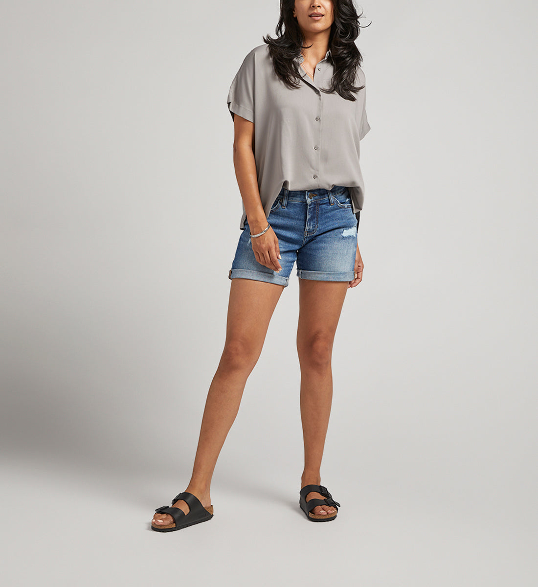 Alex Mid Rise 5-Inch Boyfriend Shorts