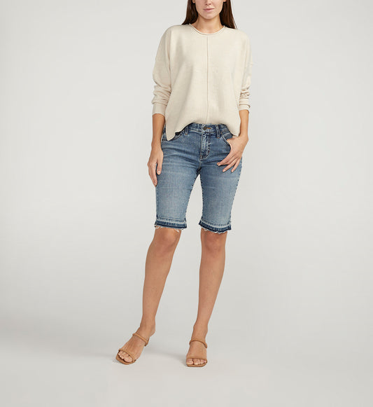Cecilia Mid Rise Bermuda Shorts