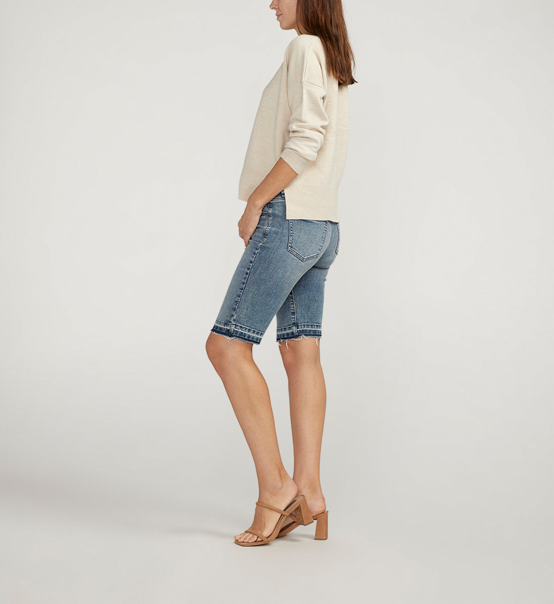 Cecilia Mid Rise Bermuda Shorts