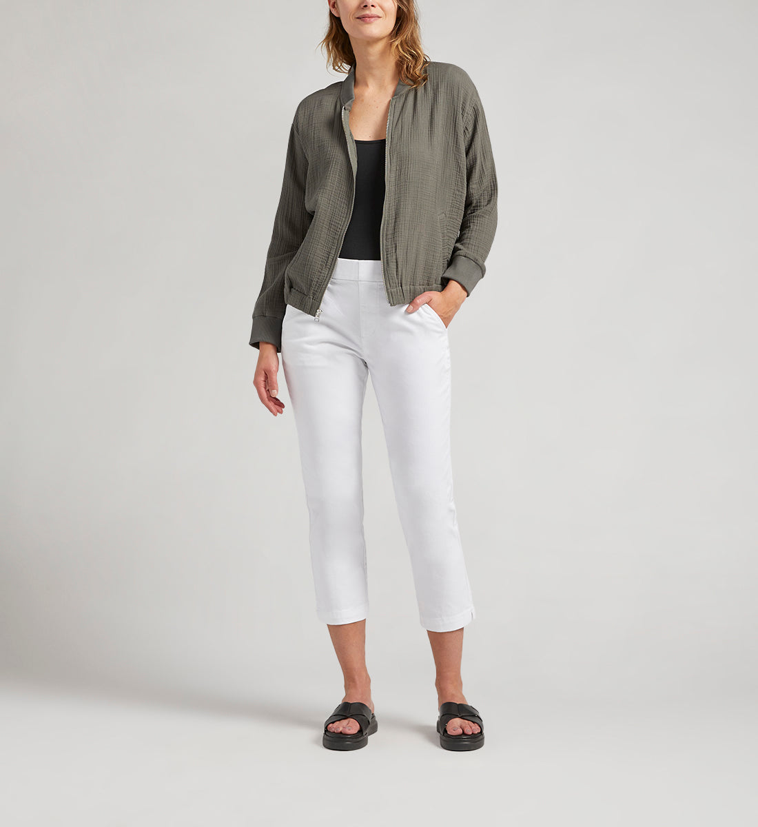 Textured Bomber Jacket
