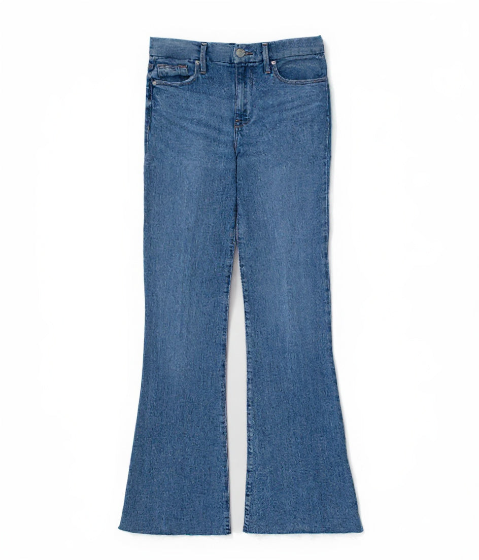 70s High Rise Wide Leg Jeans Seine Blue