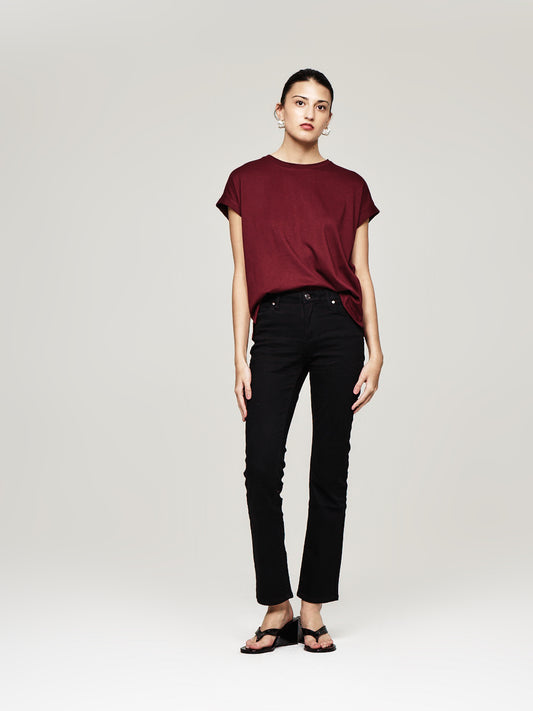 Drapey Luxe Tee Windsor Wine