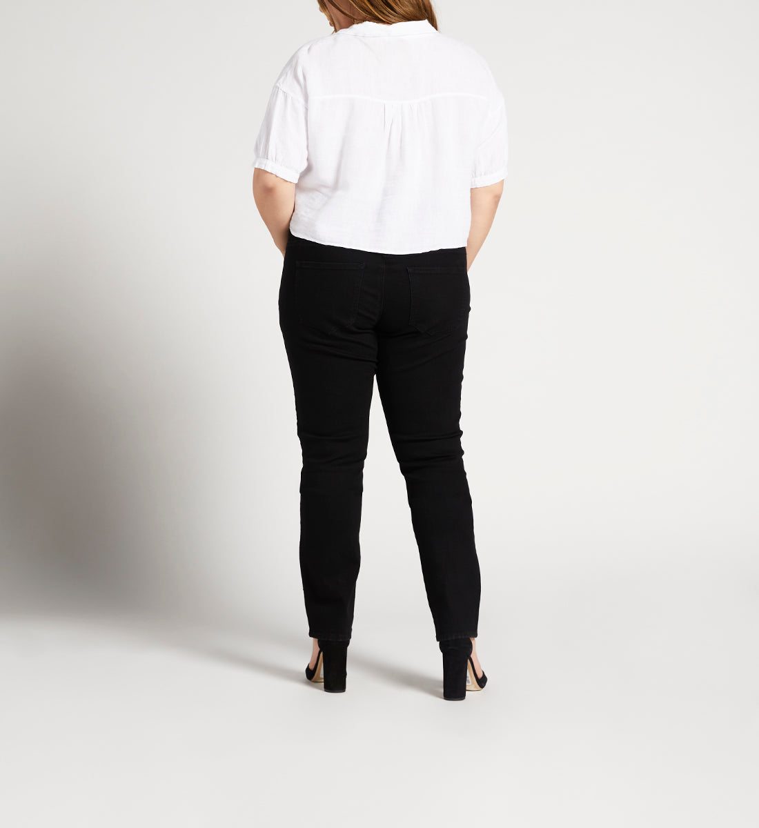 Nora Mid Rise Skinny Pull-On Jeans Plus Size