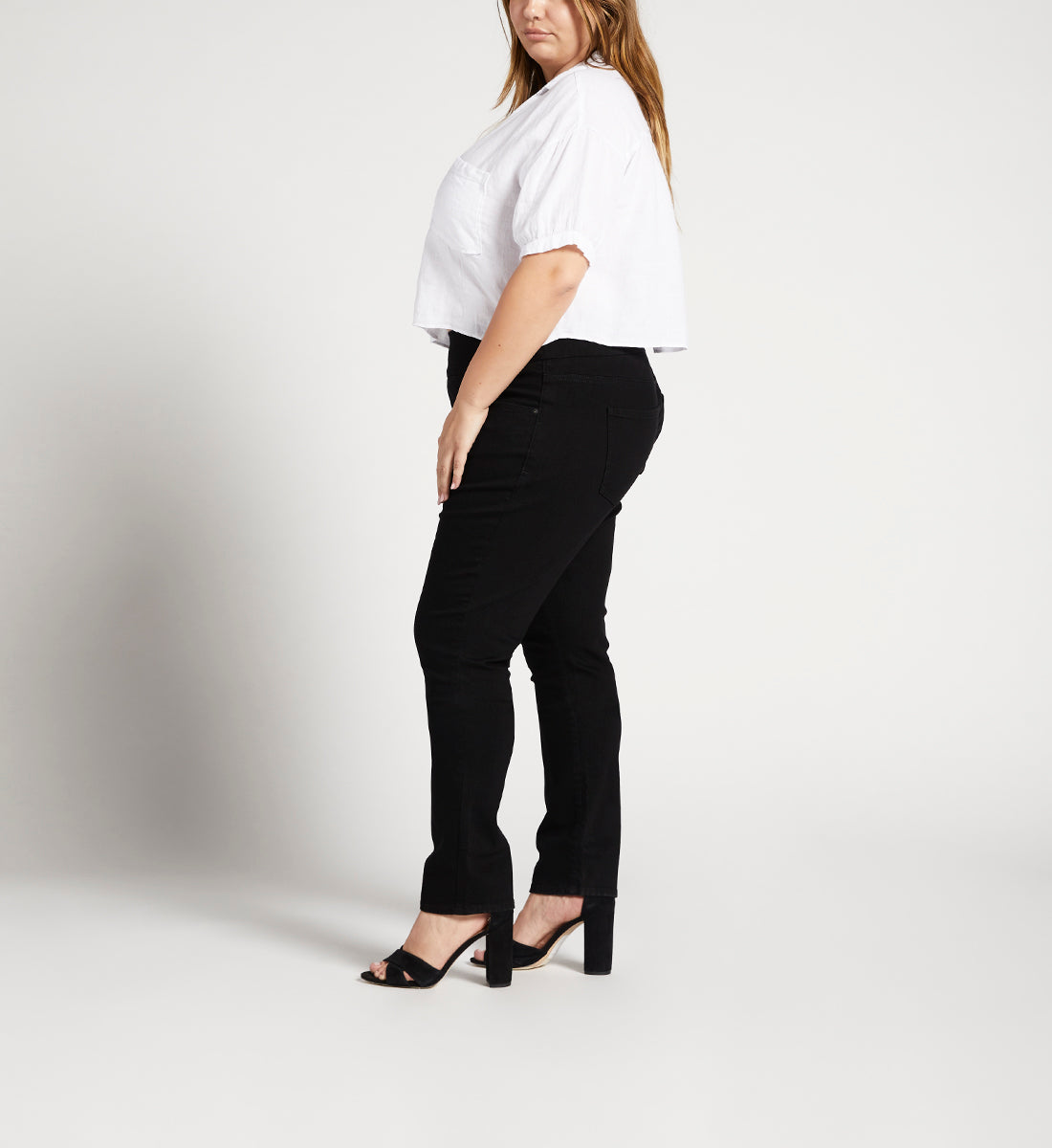 Nora Mid Rise Skinny Pull-On Jeans Plus Size
