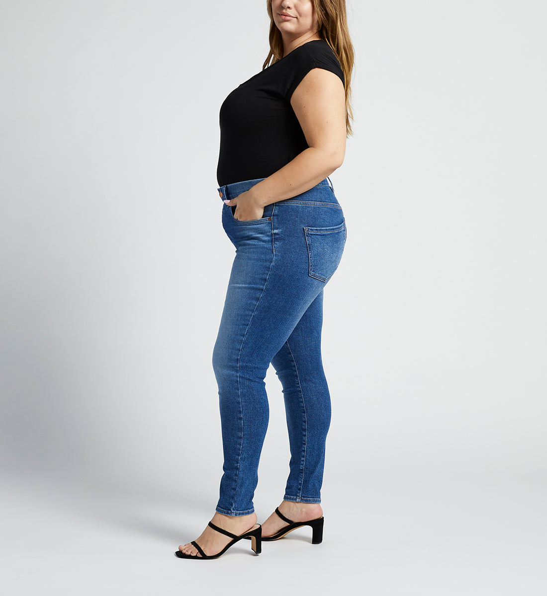 Valentina High Rise Skinny Pull-On Jeans Plus Size