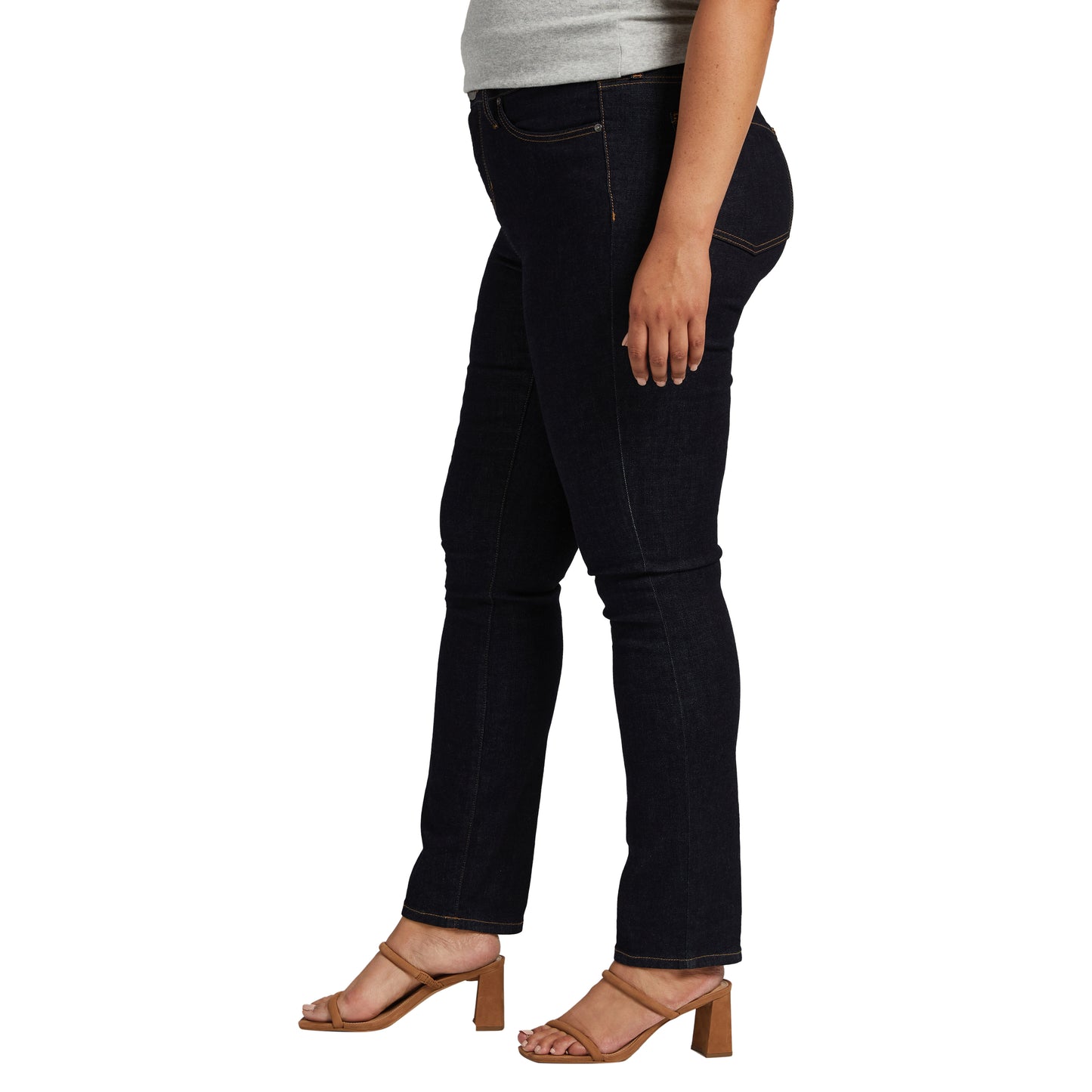 Ruby Mid Rise Straight Leg Jeans Plus Size