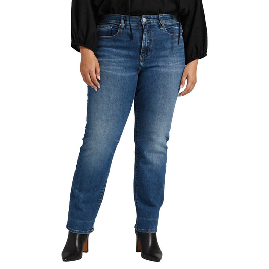 Stella 30" High Rise Straight Leg Jeans Plus Size