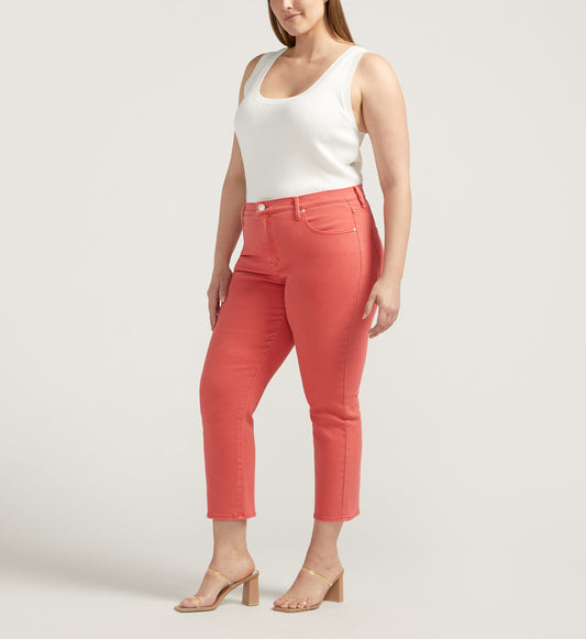 Cassie Mid Rise Cropped Pants Plus Size