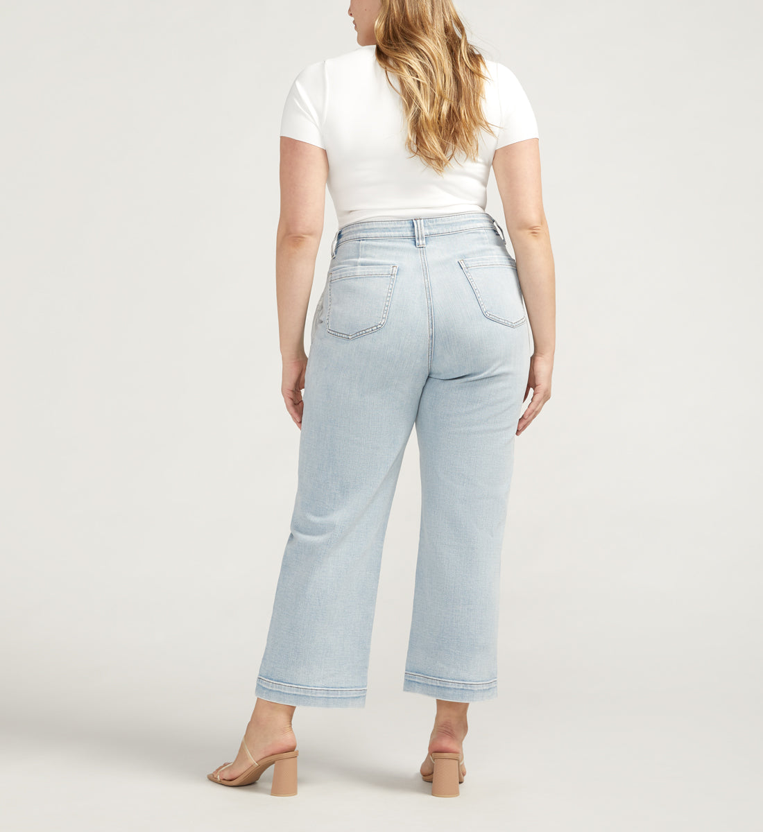 Sophia High Rise Wide Leg Cropped Jeans Plus Size