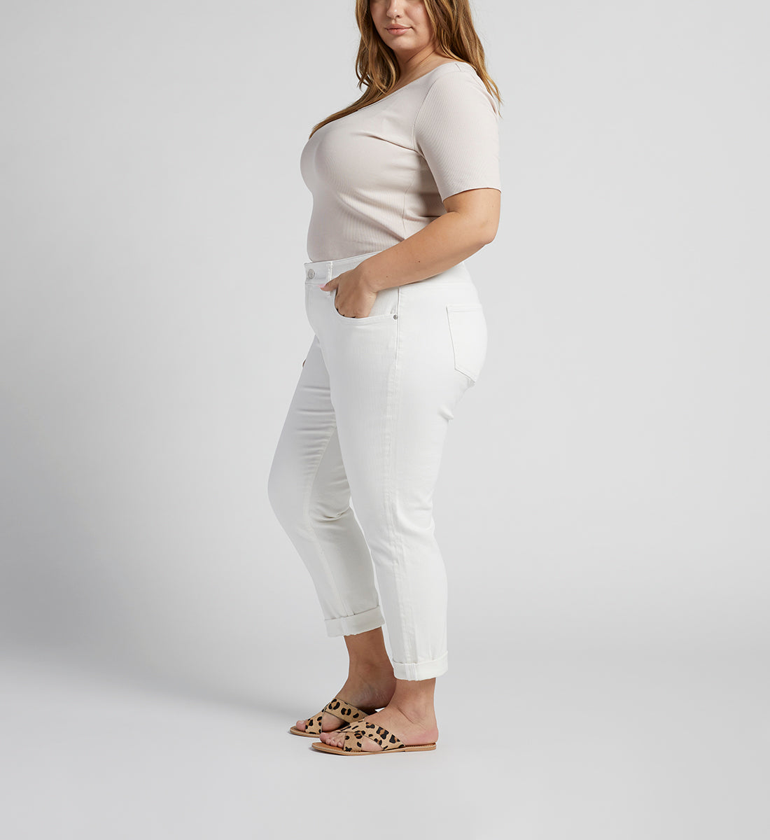 Carter Mid Rise Girlfriend Jeans Plus Size