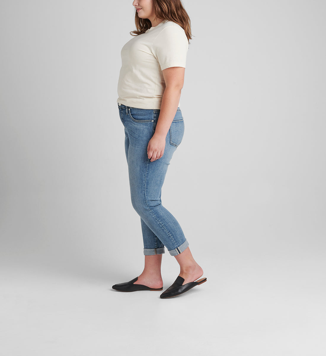 Carter Mid Rise Girlfriend Jeans Plus Size
