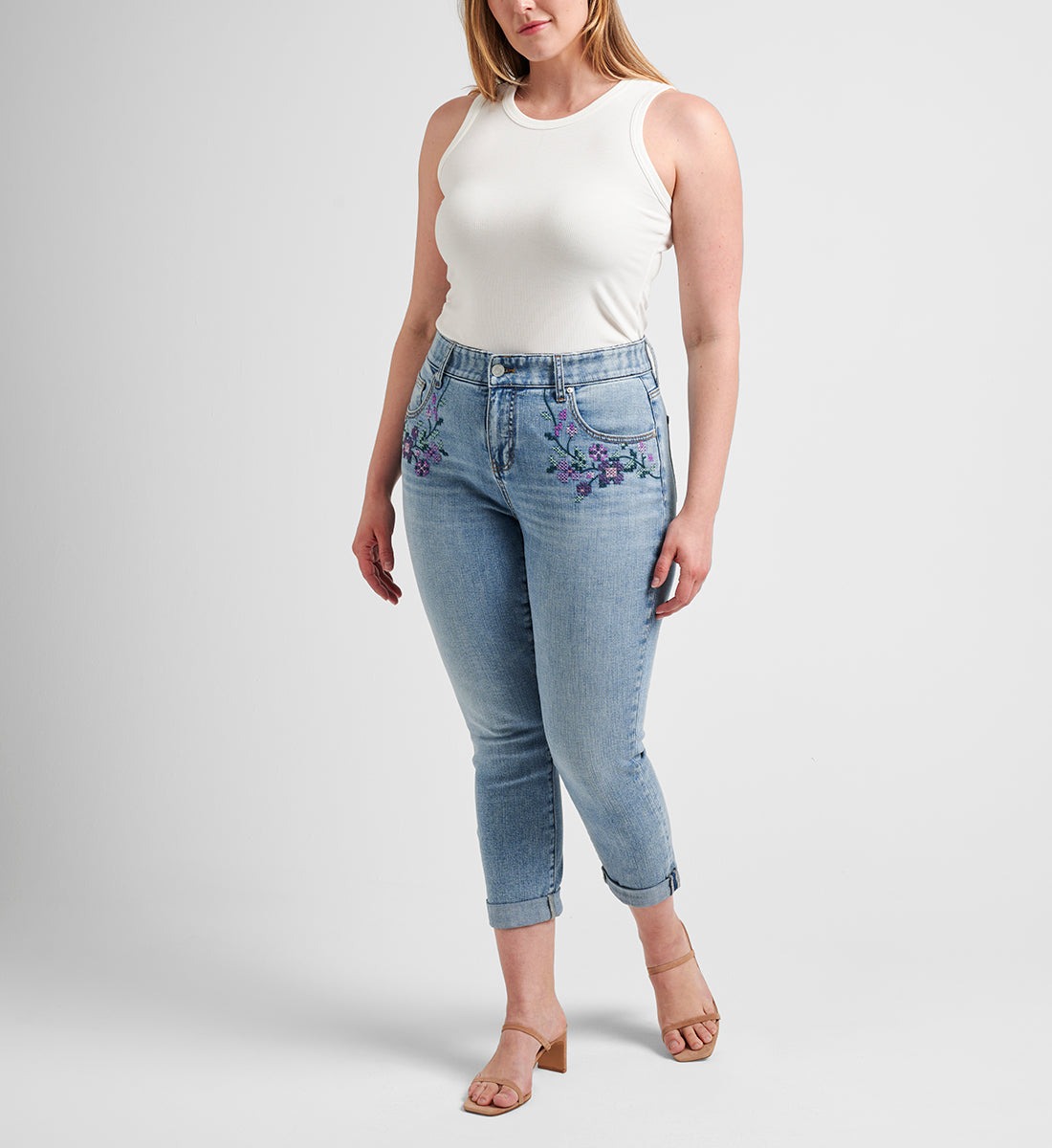 Carter Mid Rise Girlfriend Jeans Plus Size