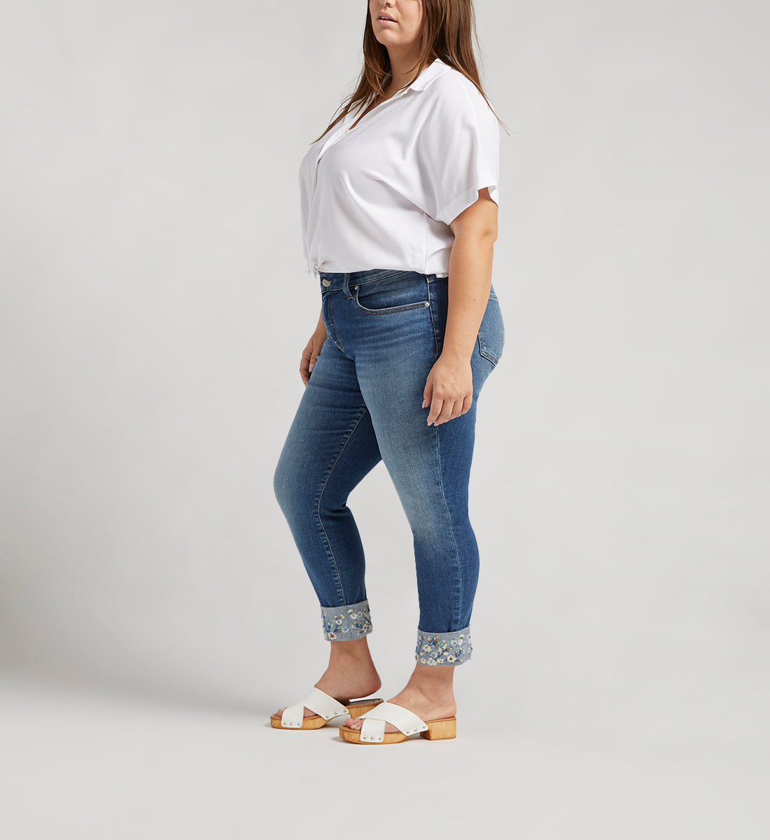 Carter Mid Rise Girlfriend Jeans Plus Size